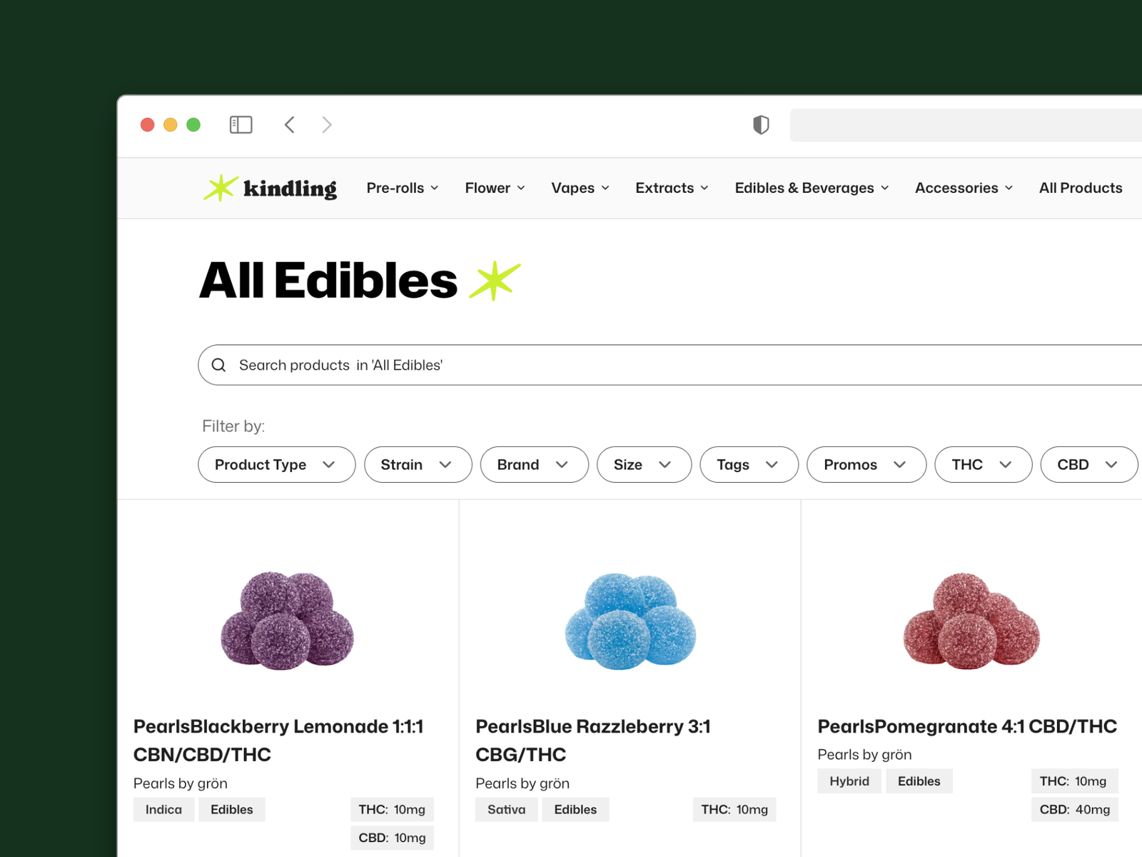 Headless ecommerce for cannabis franchise screenshot 3