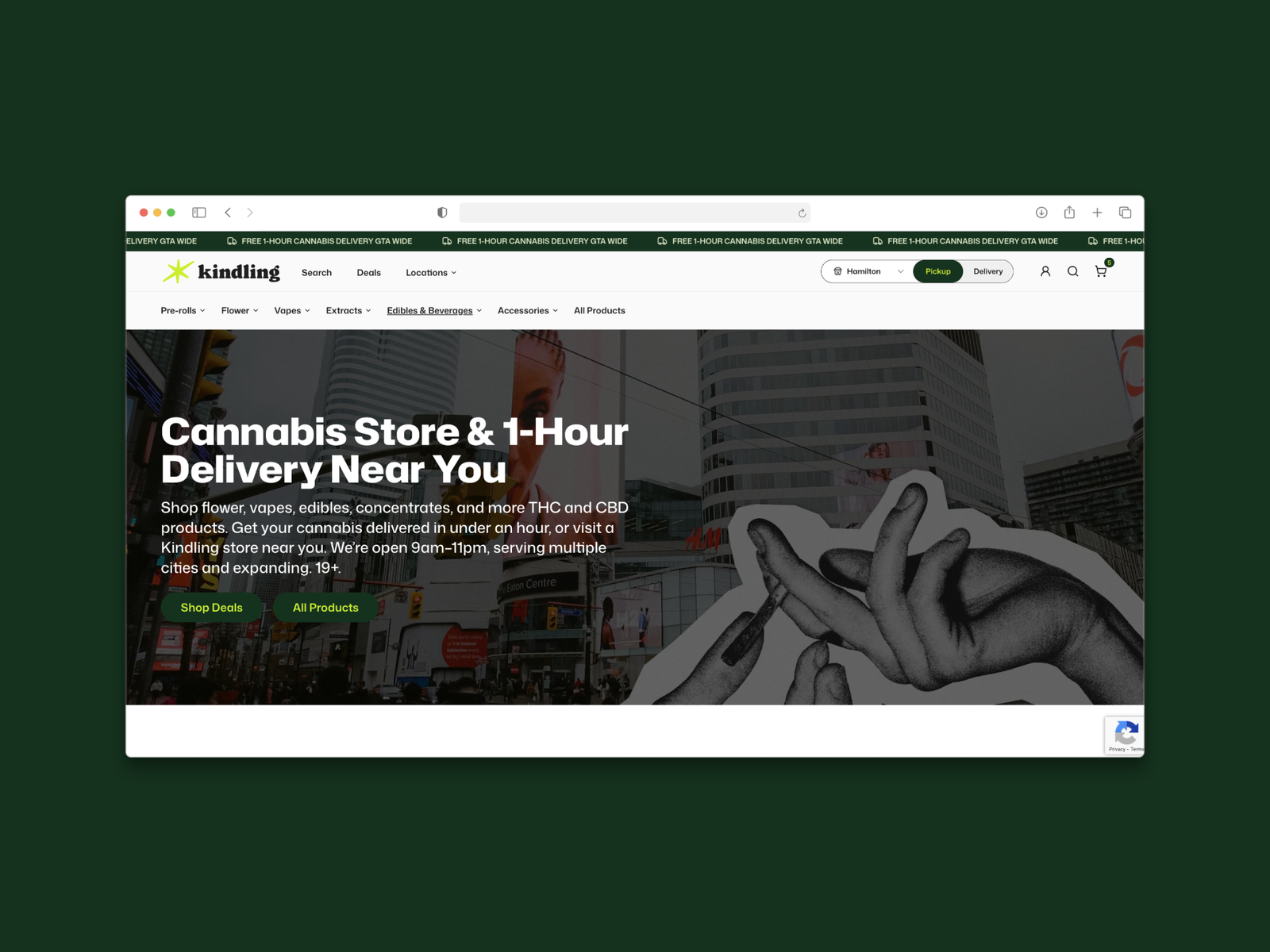 Headless ecommerce for cannabis franchise screenshot 2