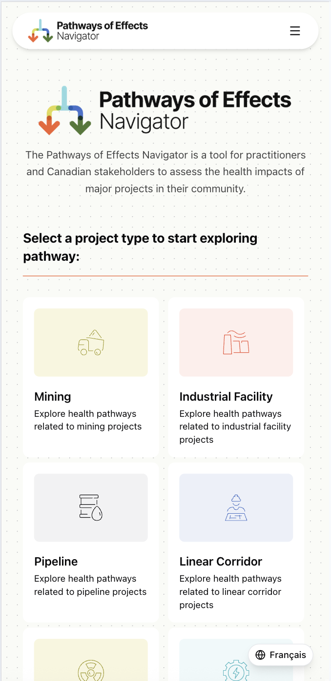 POE Navigator — full interface with filter panel and pathway graph for Industrial Facility